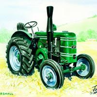 Field Marshall Tractor (Watercolour)